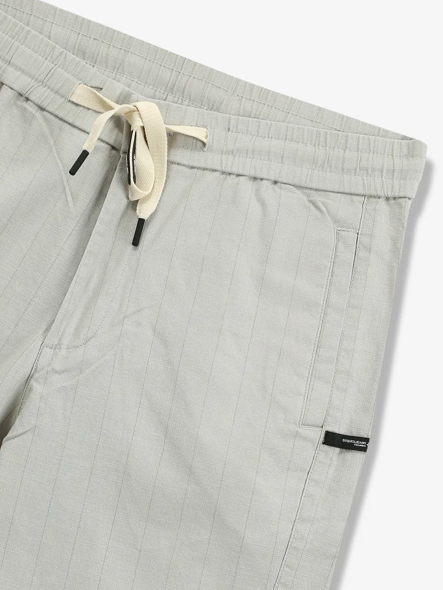 GS78 grey stripe cotton track pant