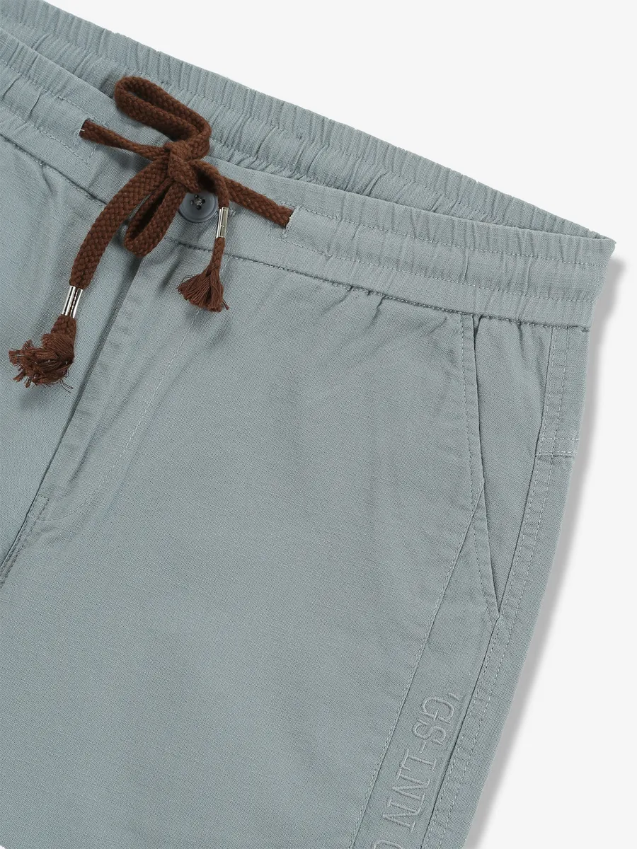 GS78 light blue solid track pant