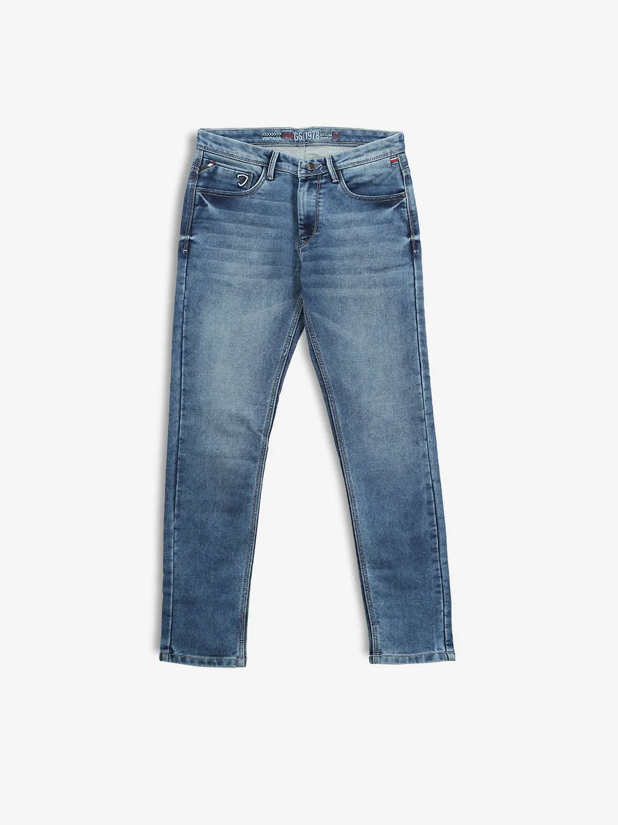 GS78 washed blue slim fit jeans