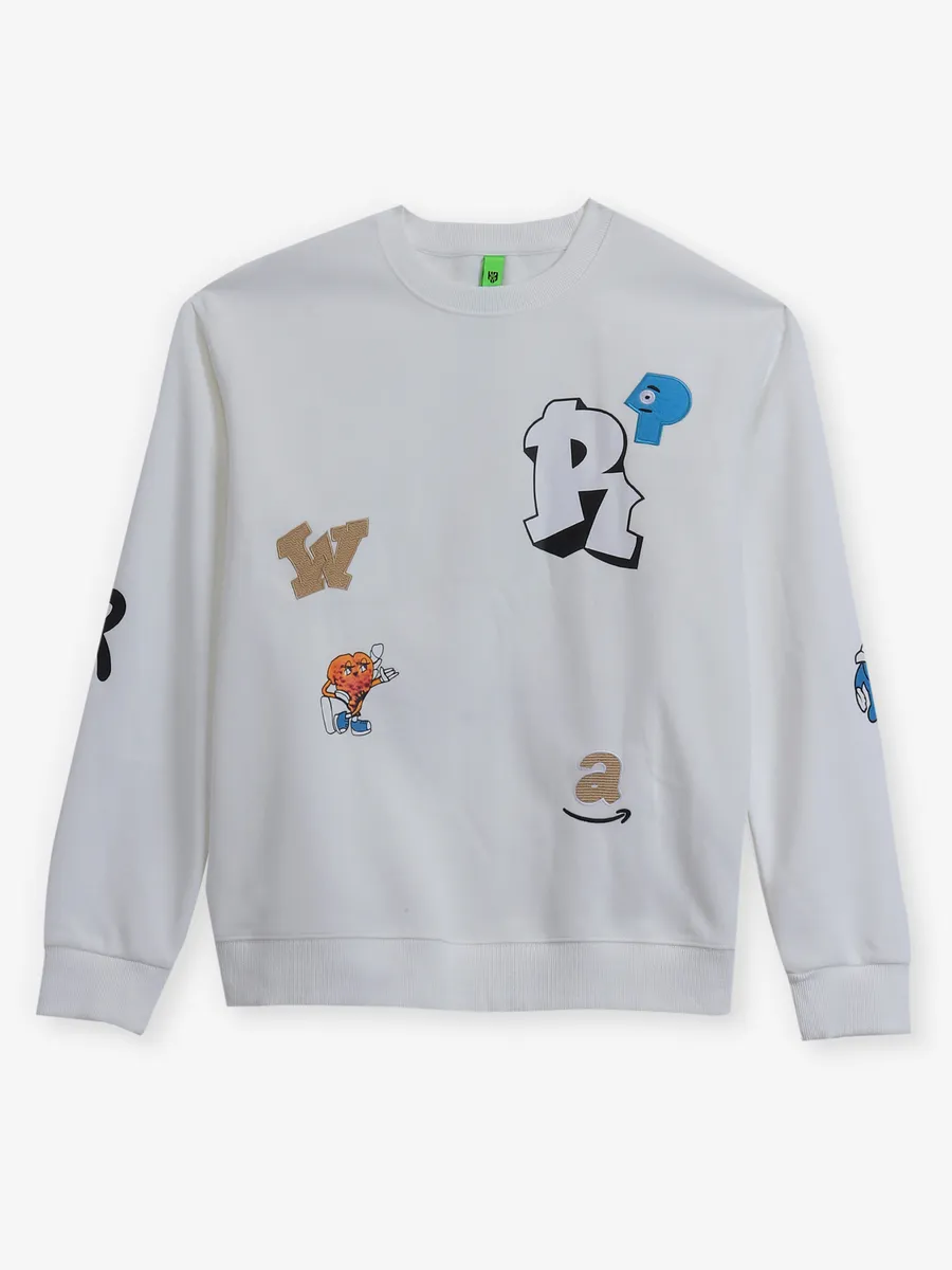 HYBRID cotton white polo t-shirt