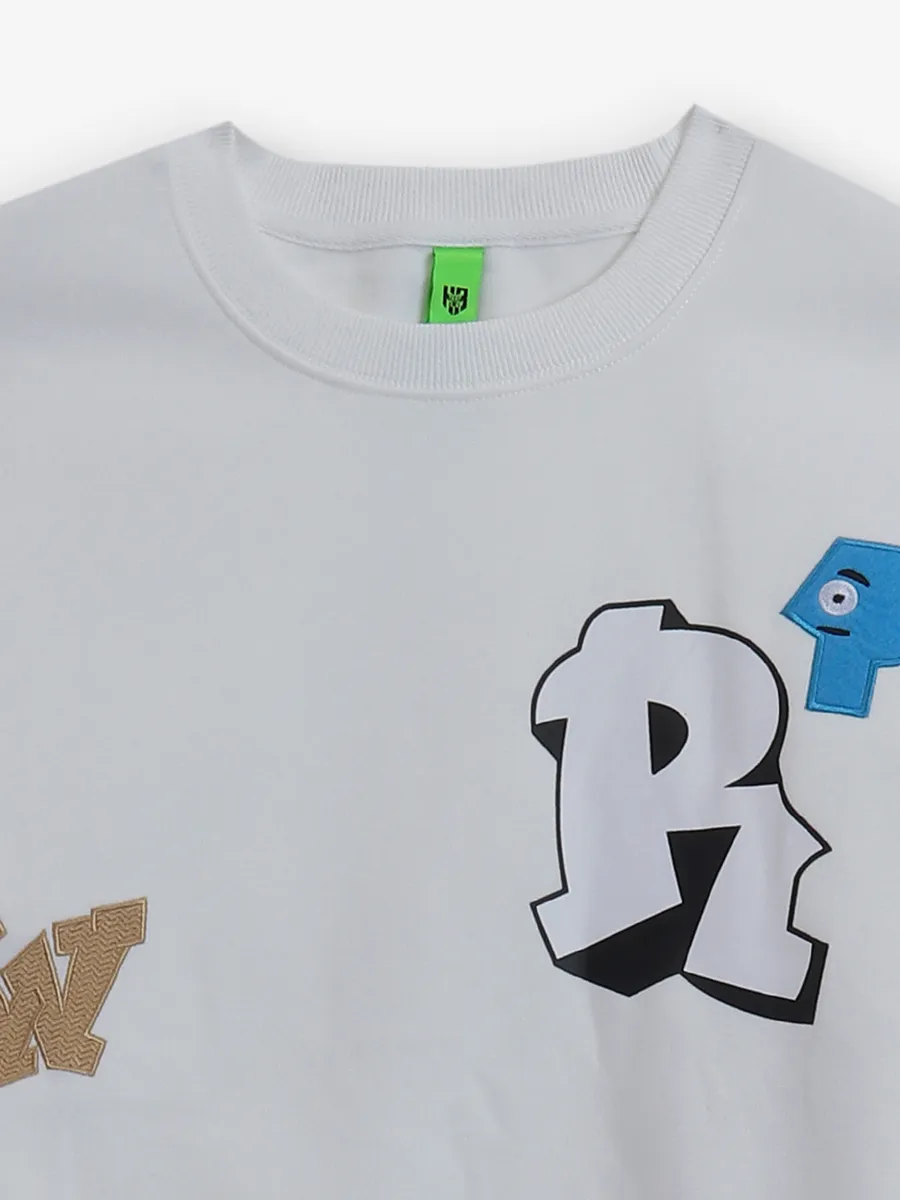 HYBRID cotton white polo t-shirt
