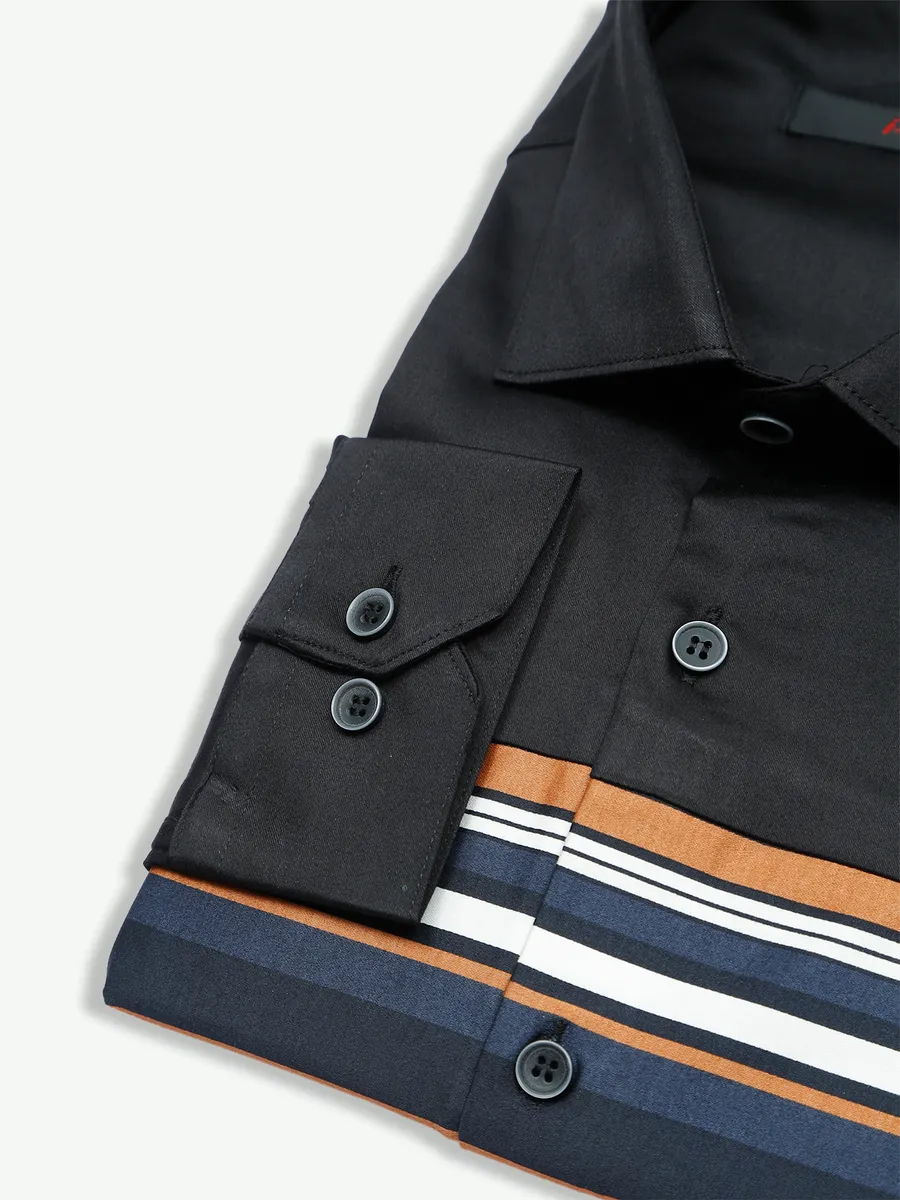 I Party black cotton shirt