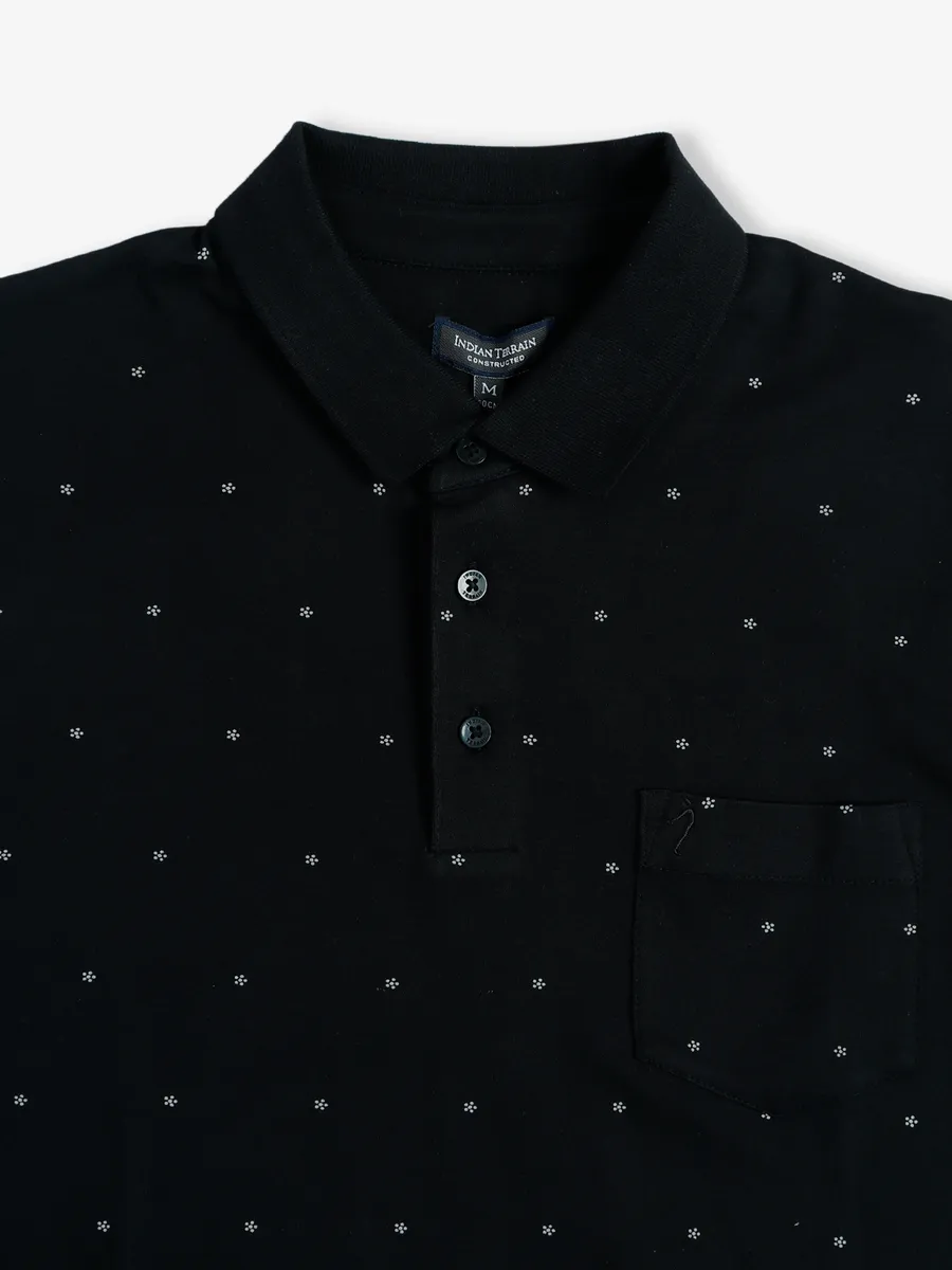 Indian Terrain black printed t shirt