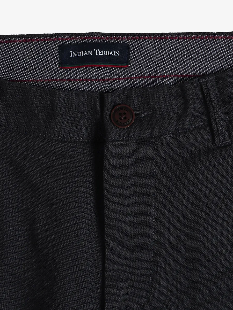 INDIAN TERRAIN cotton charcoal grey trouser