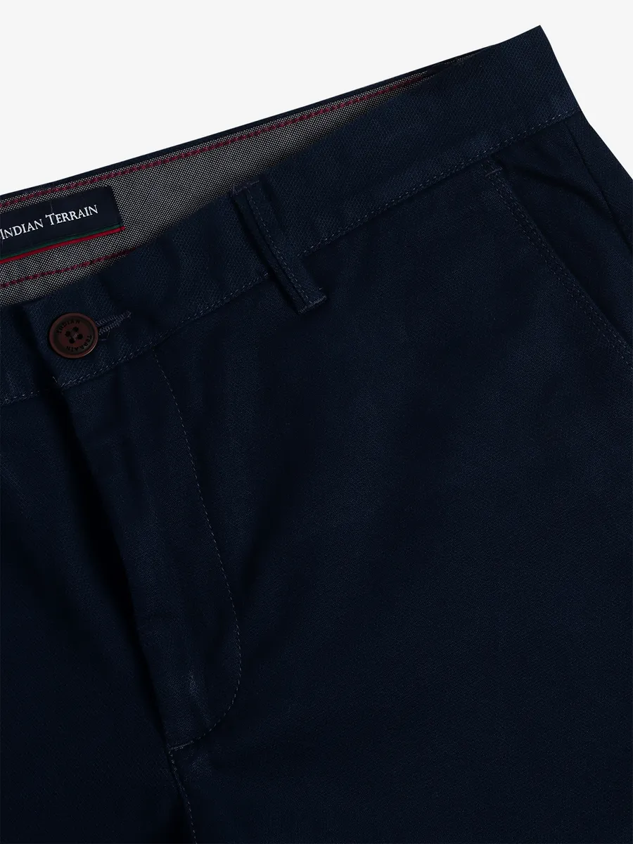 INDIAN TERRAIN cotton navy trouser