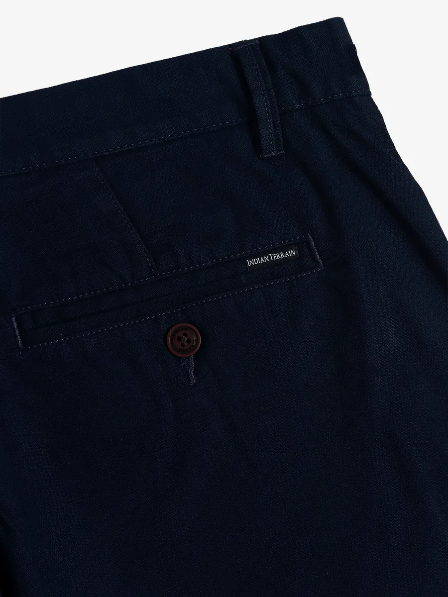 INDIAN TERRAIN cotton navy trouser