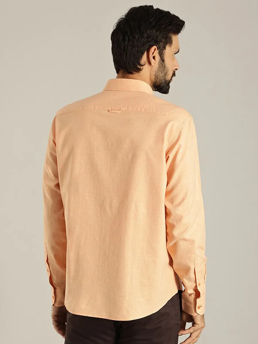 Indian Terrain cotton peach shirt