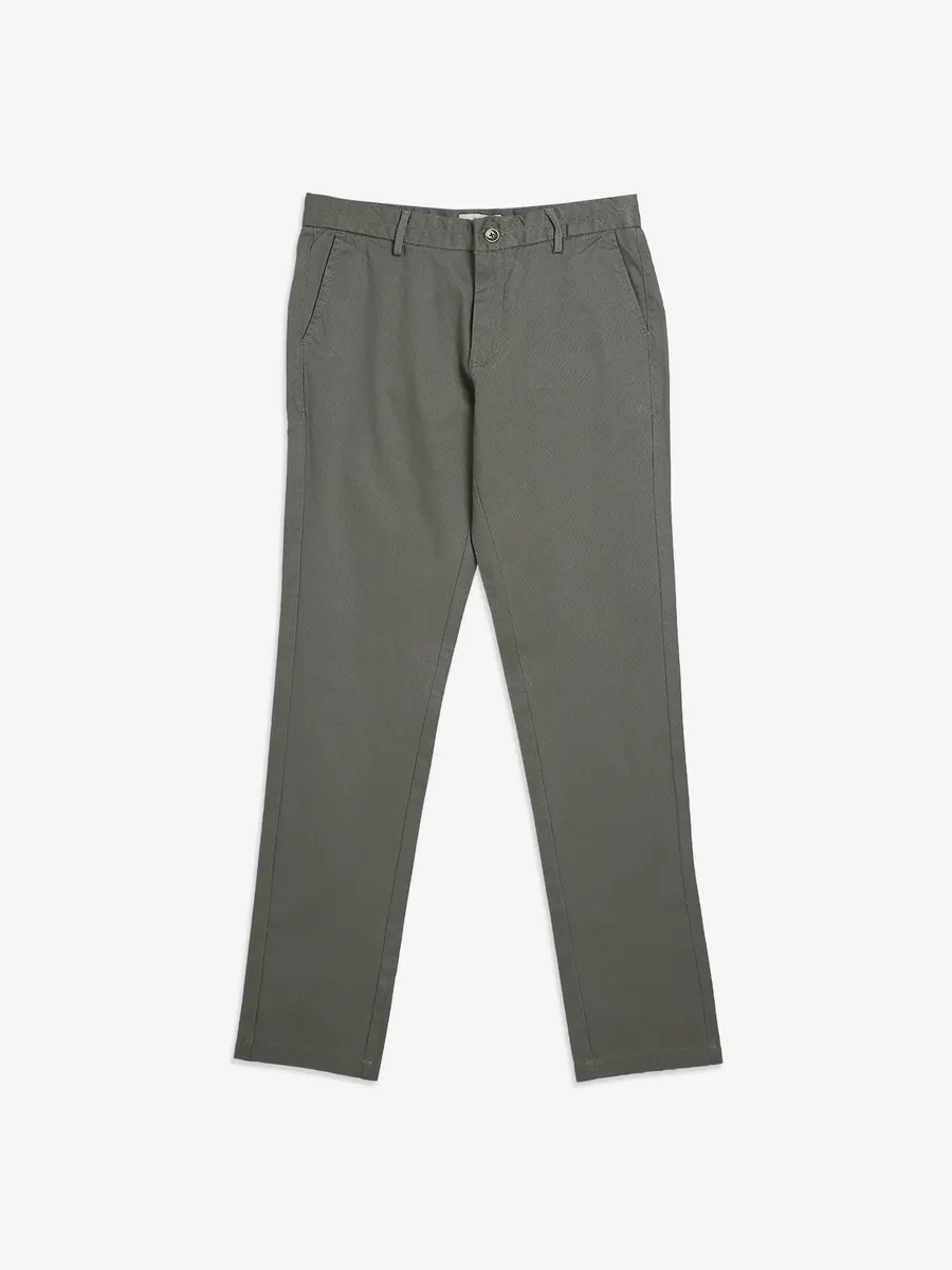 INDIAN TERRAIN green sage cotton trouser