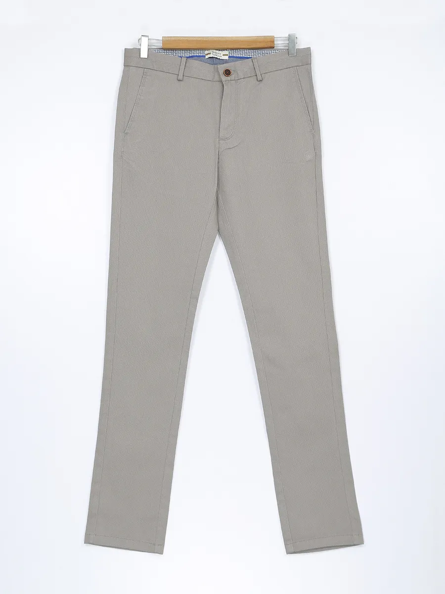 Indian Terrain grey brooklyn fit trouser