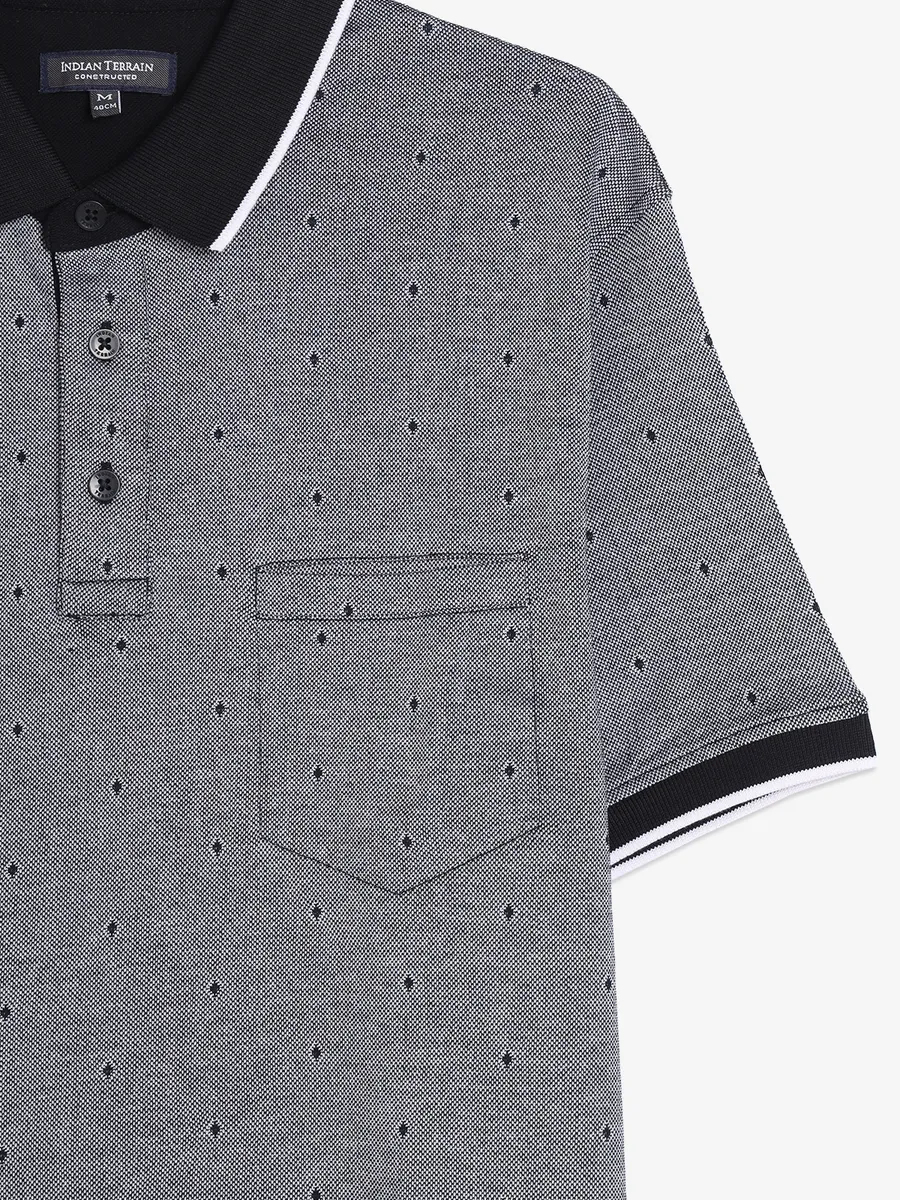 INDIAN TERRAIN grey polo t-shirt