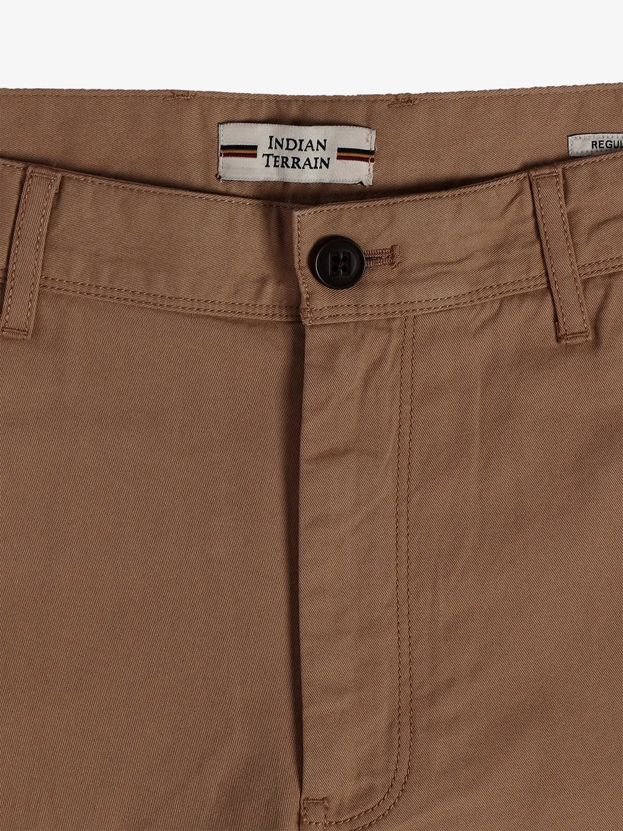 INDIAN TERRAIN khaki regular fit shorts