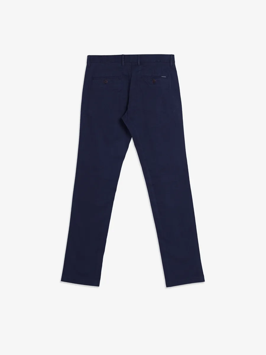 INDIAN TERRAIN navy solid cotton brooklyn fit trouser