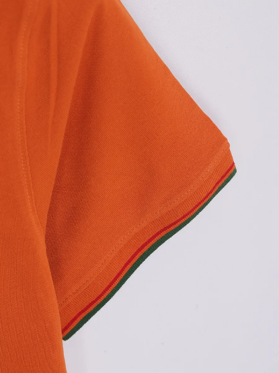 Indian Terrain plain orange cotton t shirt