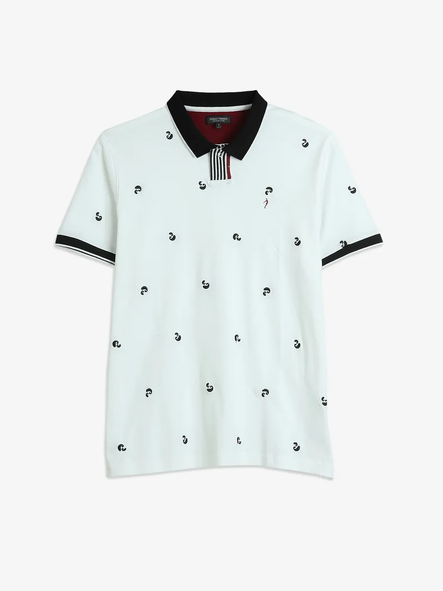 INDIAN TERRAIN plain white cotton t-shirt