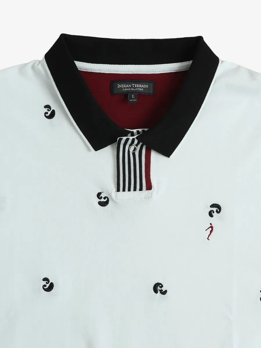 INDIAN TERRAIN plain white cotton t-shirt