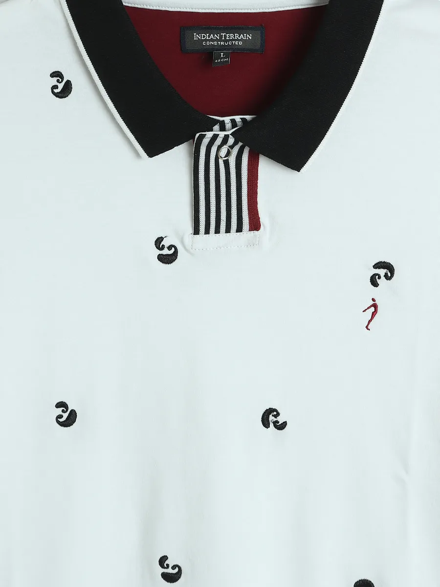 INDIAN TERRAIN plain white cotton t-shirt