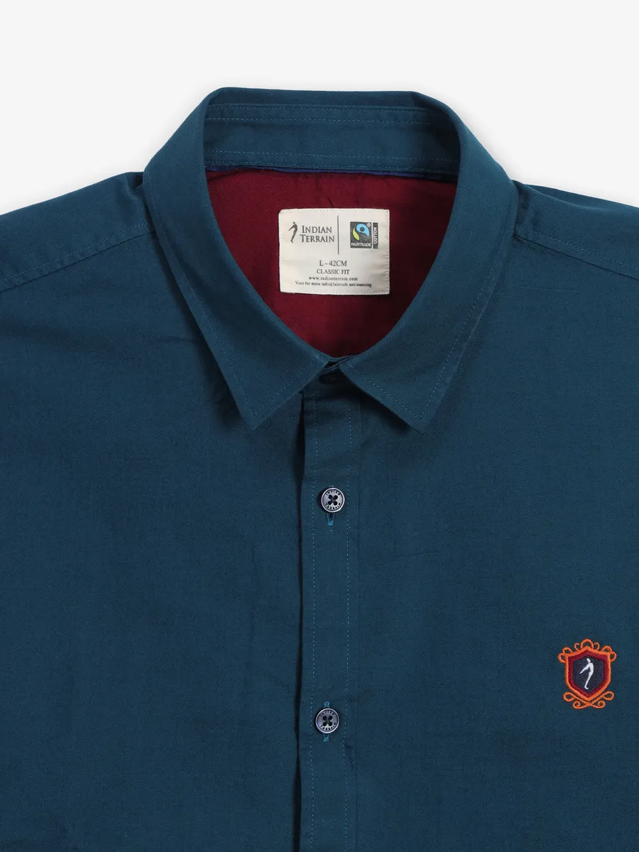 Indian blue shirt sale