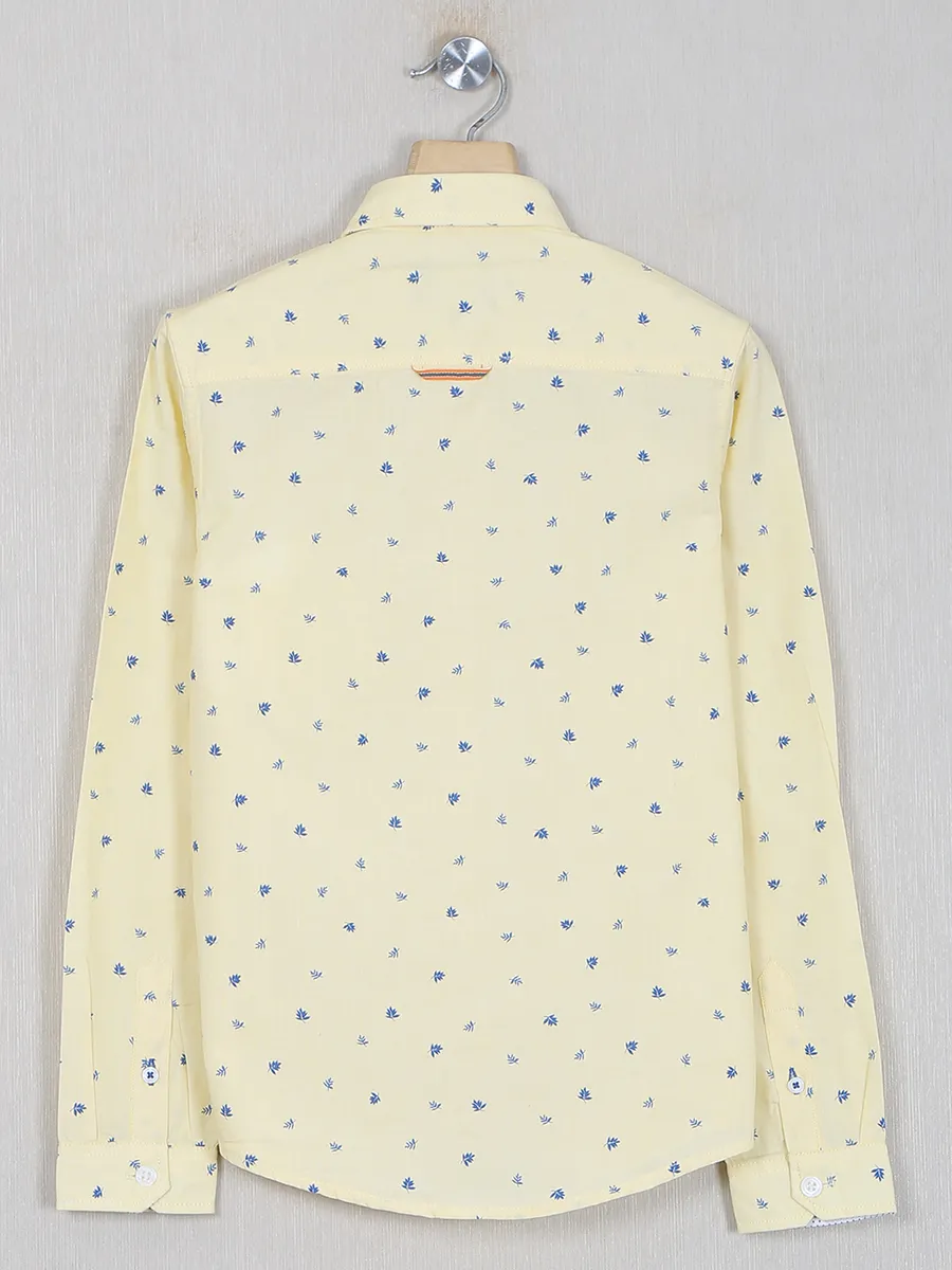 Indian Terrain yellow cotton shirt