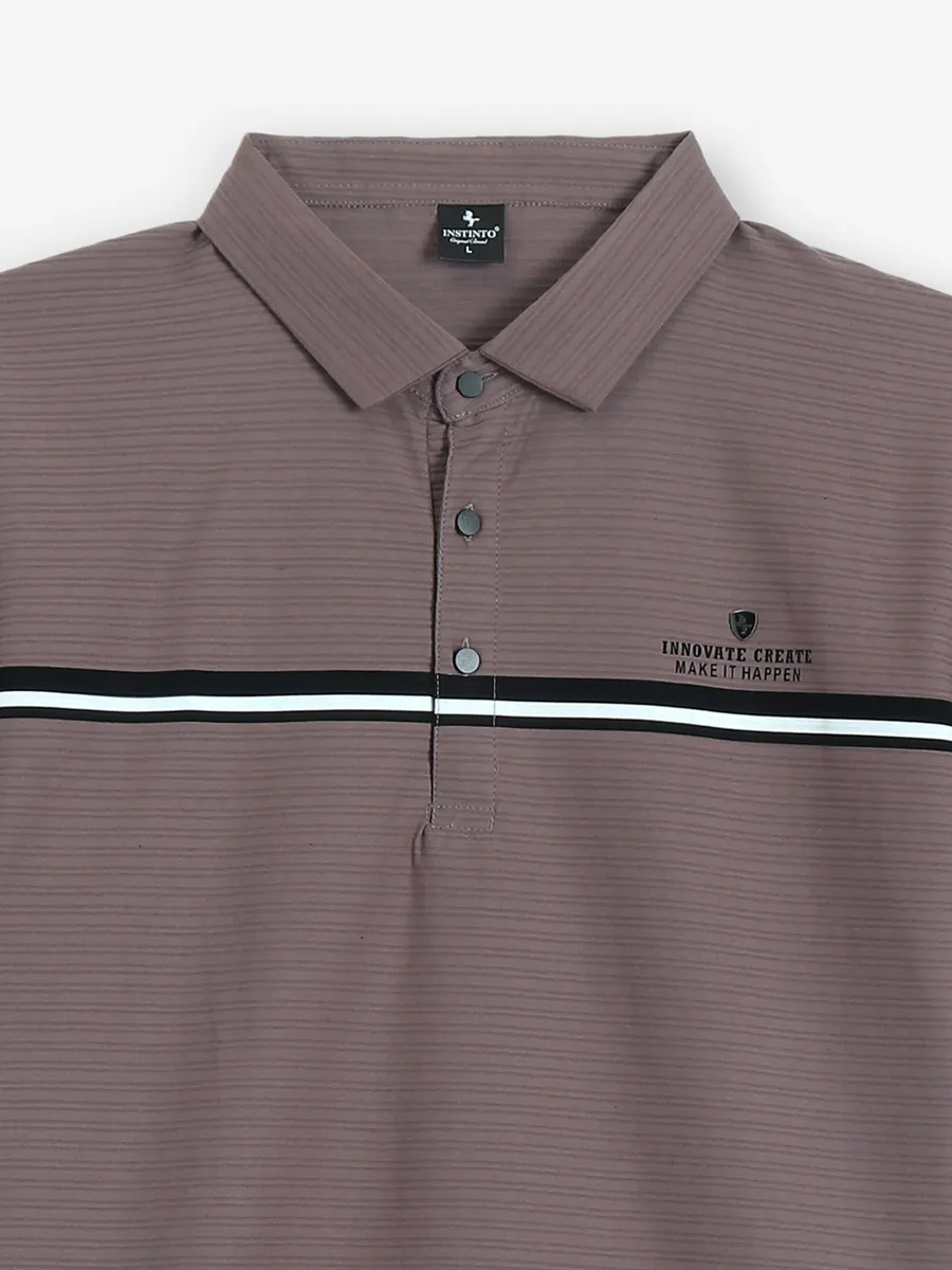 INSTINTO onion pink stripe t-shirt