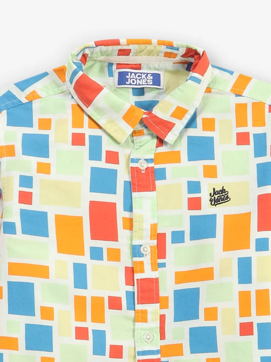 JACJACK&JONES multi color printed shirt