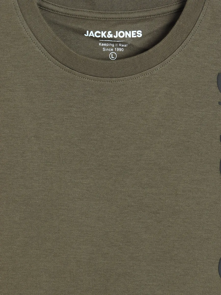 JACK&JONES olive cotton t-shirt