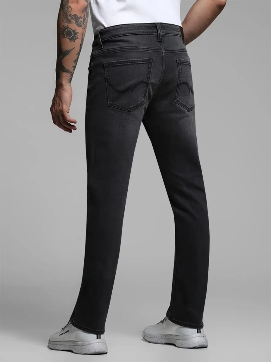 JACK&JONES washed black denim skinny fit jeansG3MJE5295 United...
