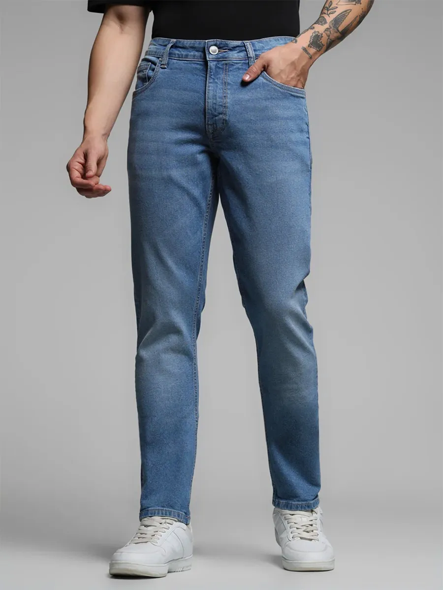 JACK&JONES washed blue denim slim fit jeansG3MJE5296 United States