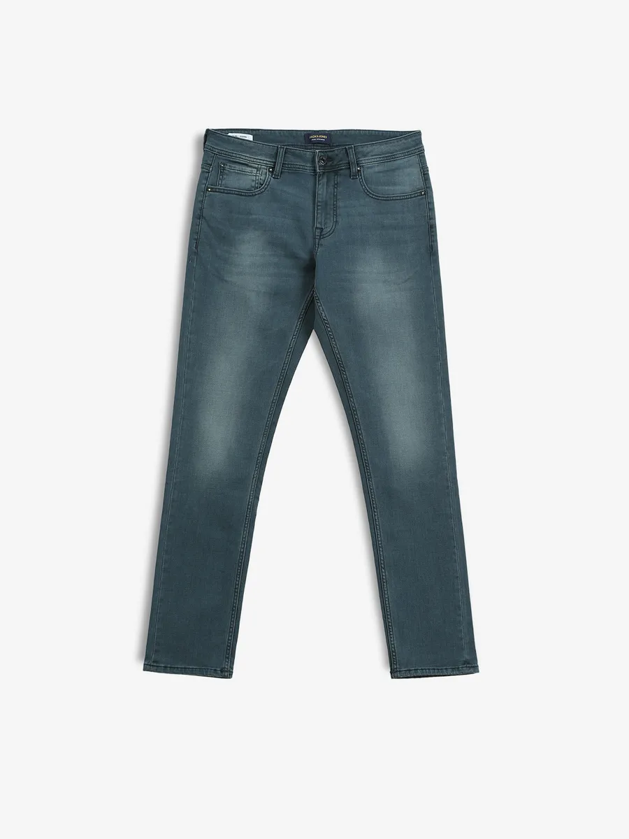 JACK&JONES washed blue slim fit jeans