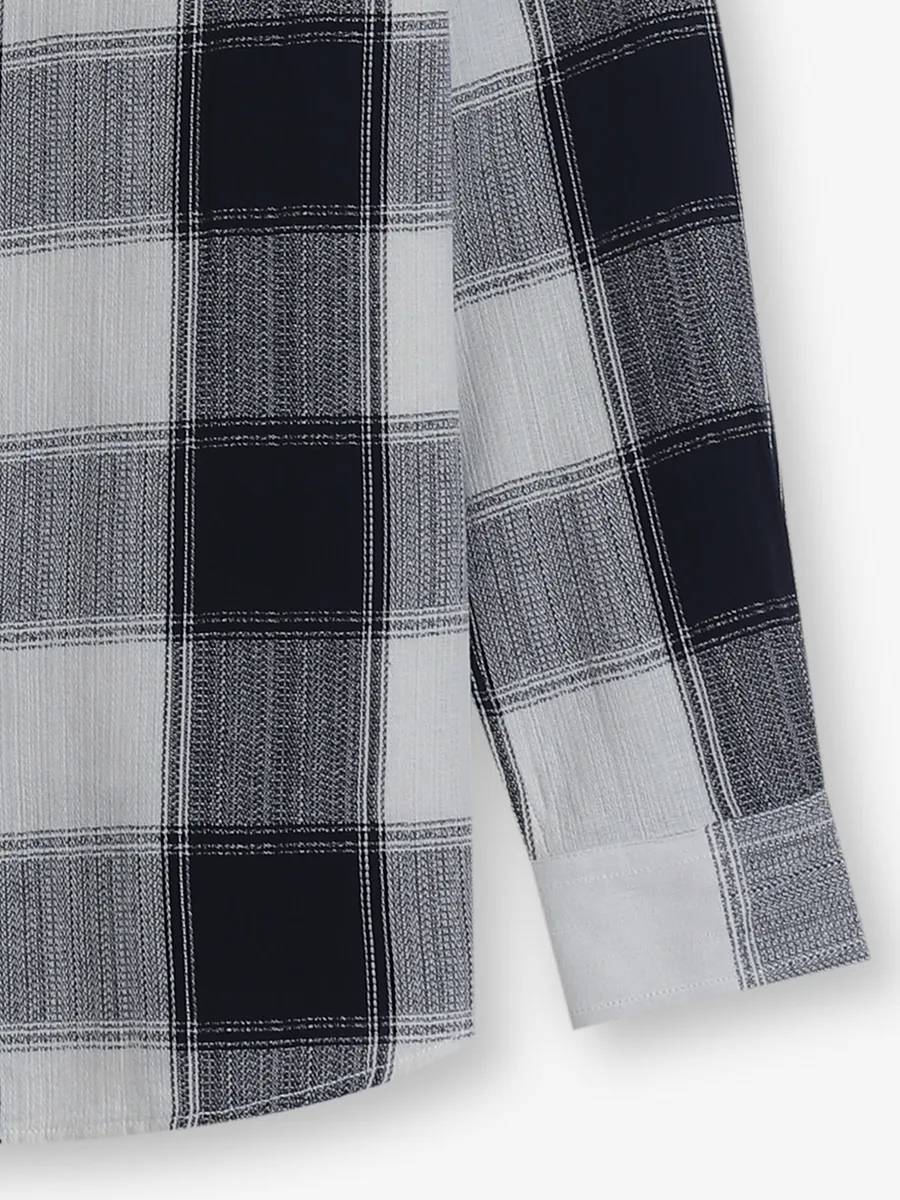 KILLER black and white checks shirt