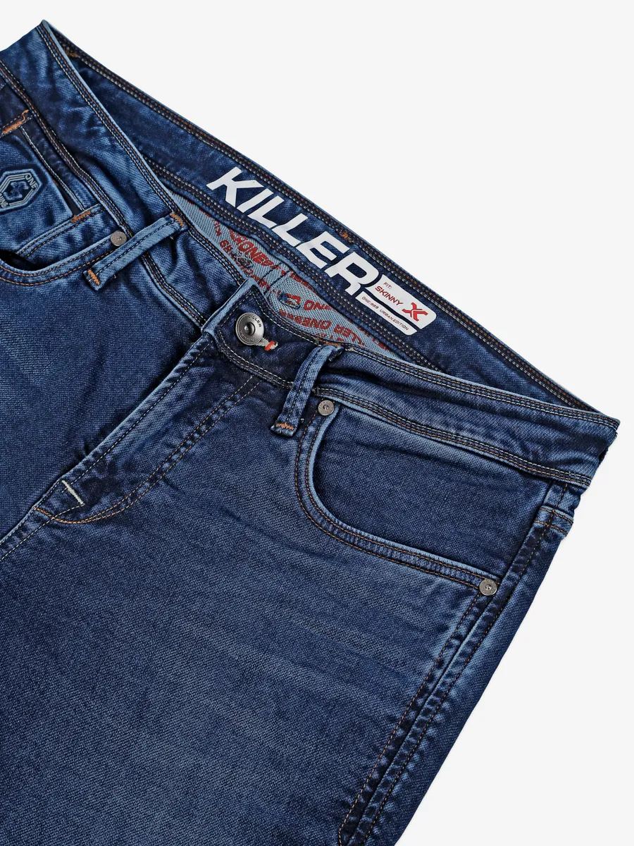 Killer blue washed skinny jeans