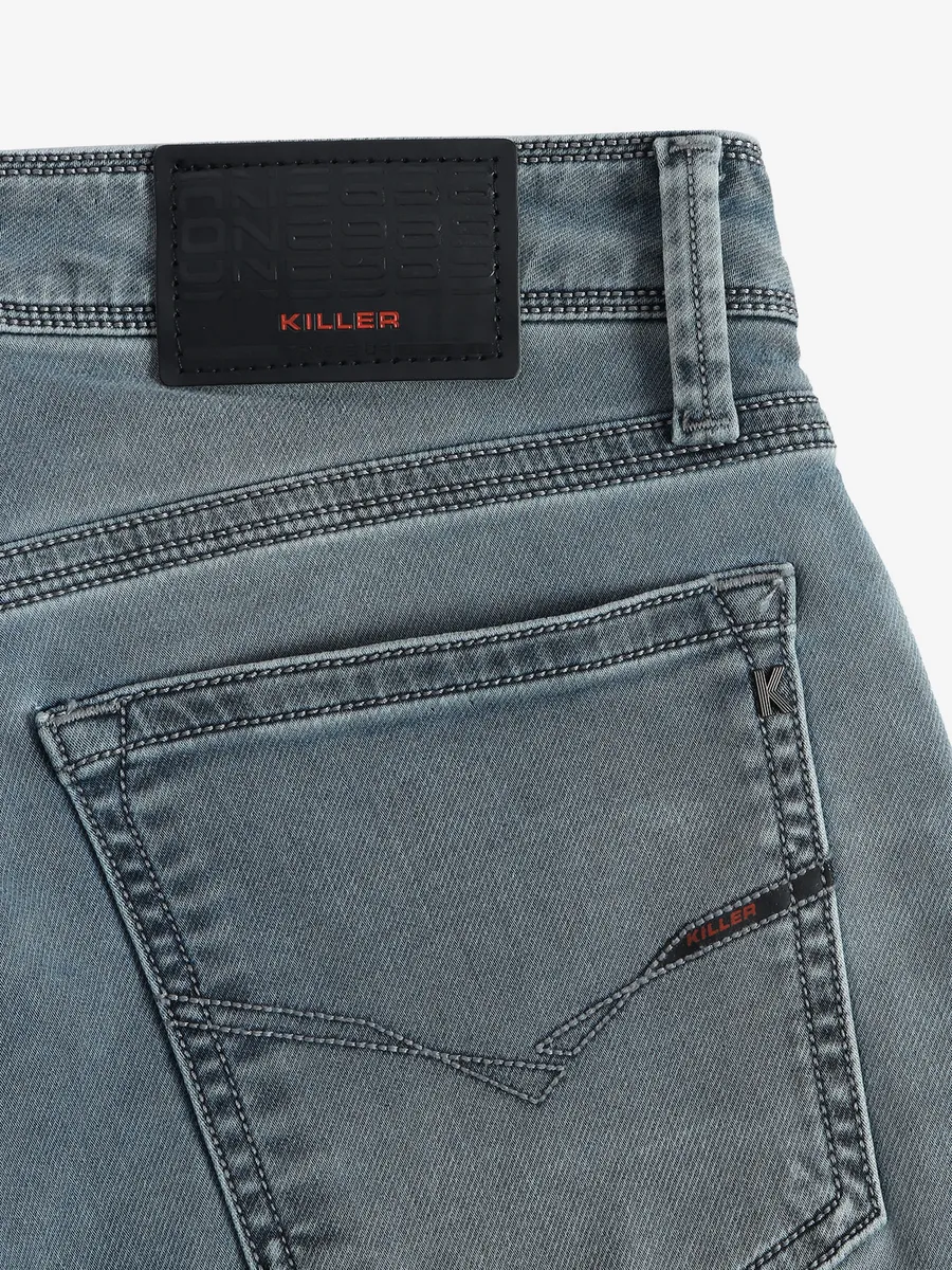KILLER grey slim fit washed slim fit jeans