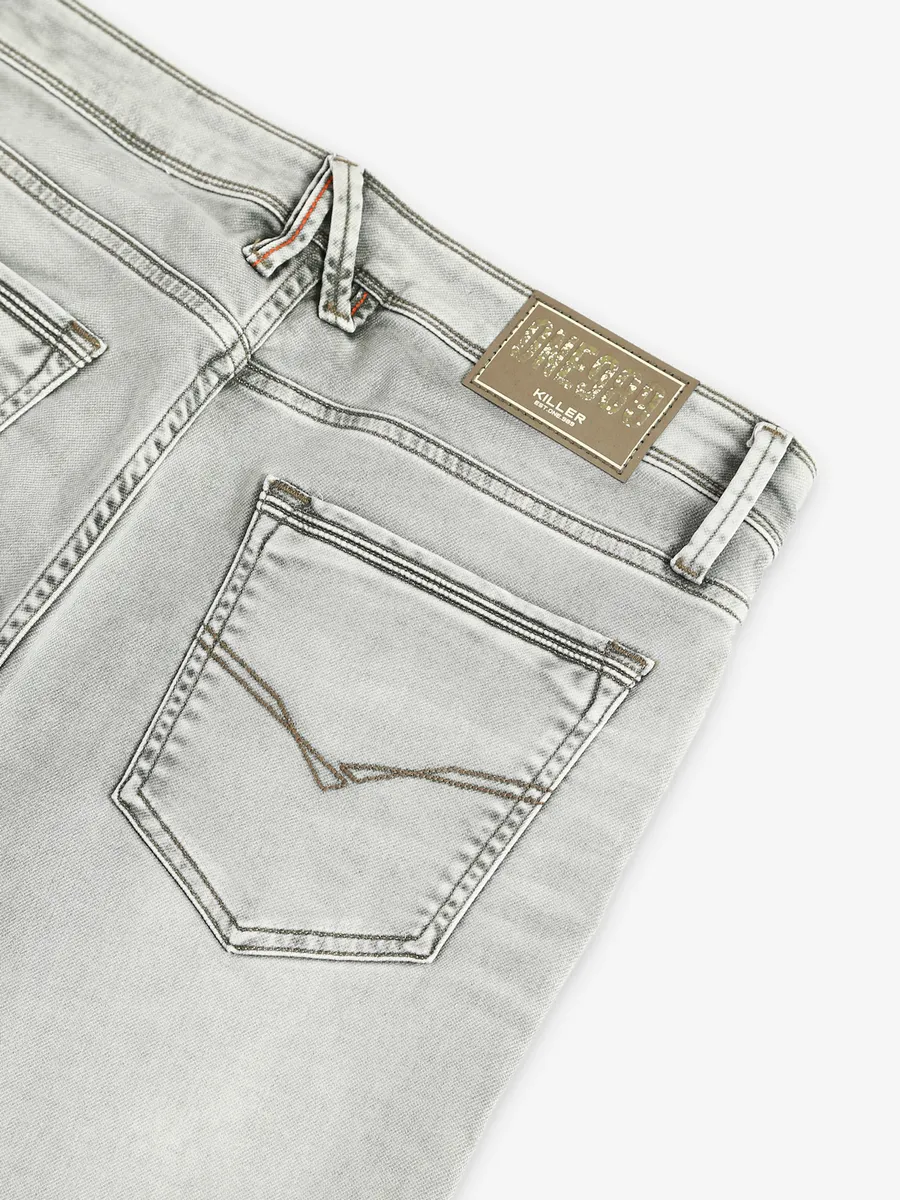 Killer light grey ankle fit jeans