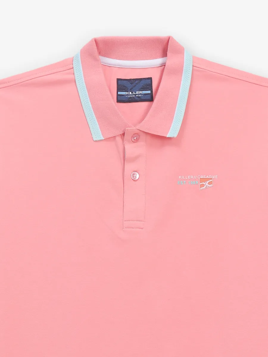 KILLER light pink cotton t-shirt