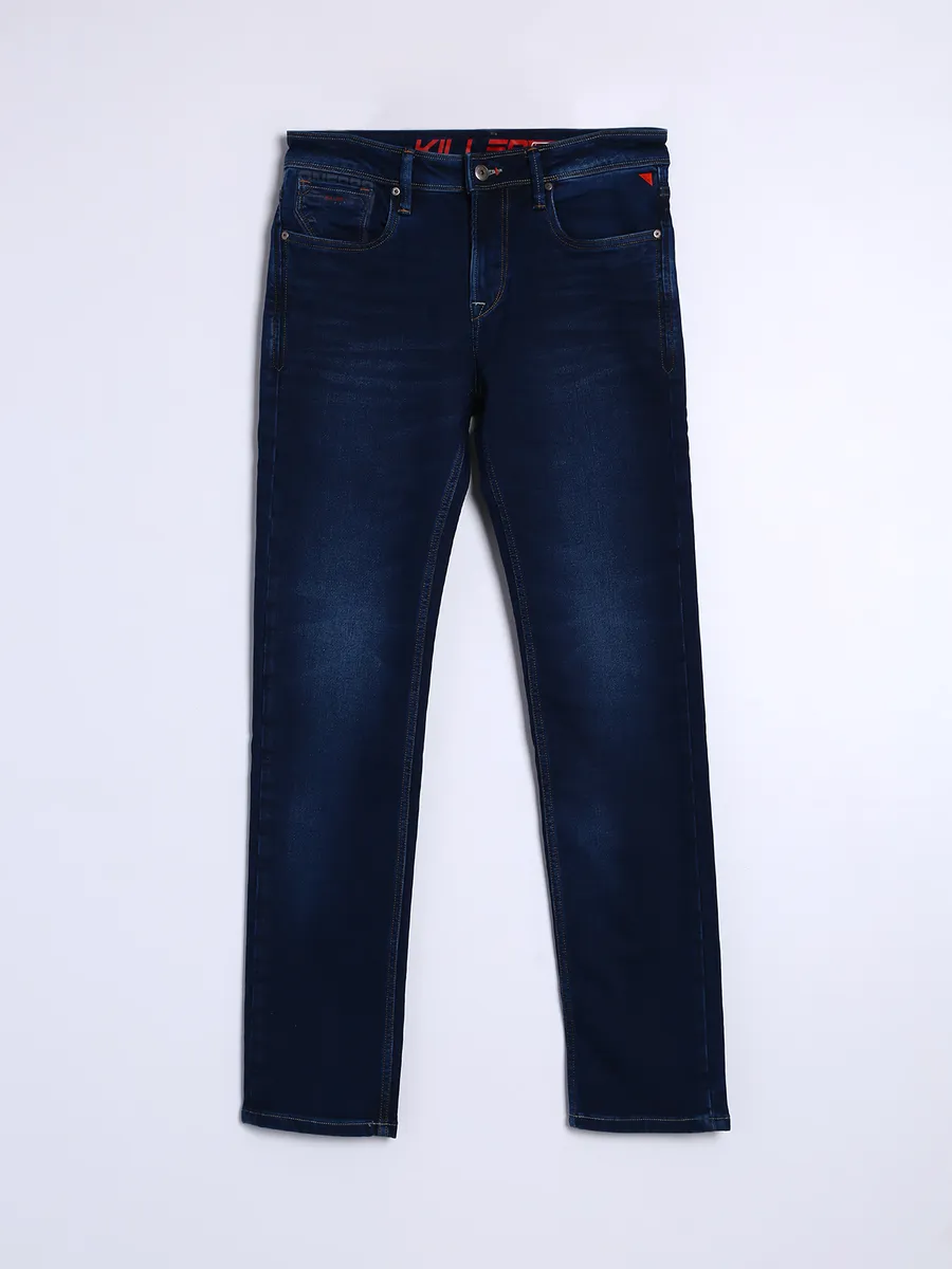 Killer navy washed slim fit jeans