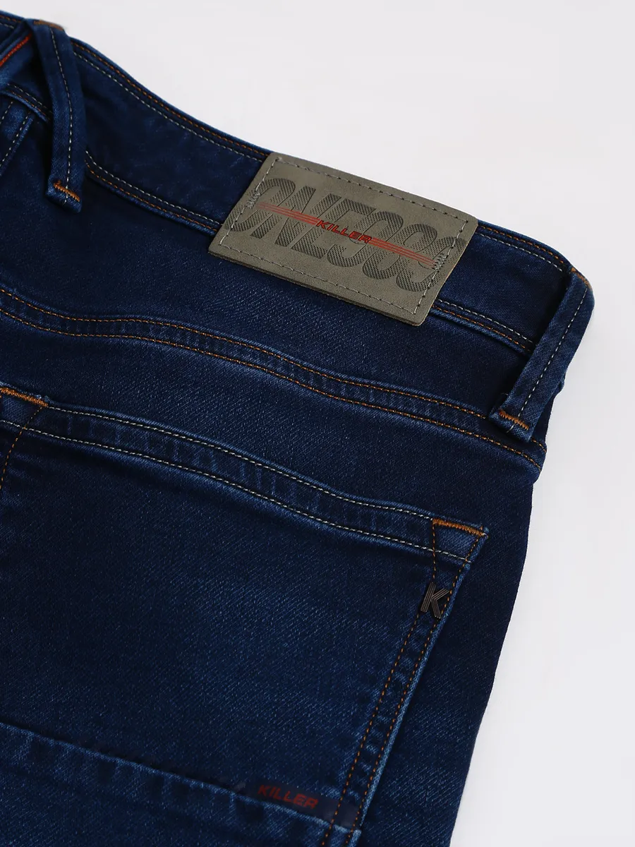 Killer navy washed slim fit jeans