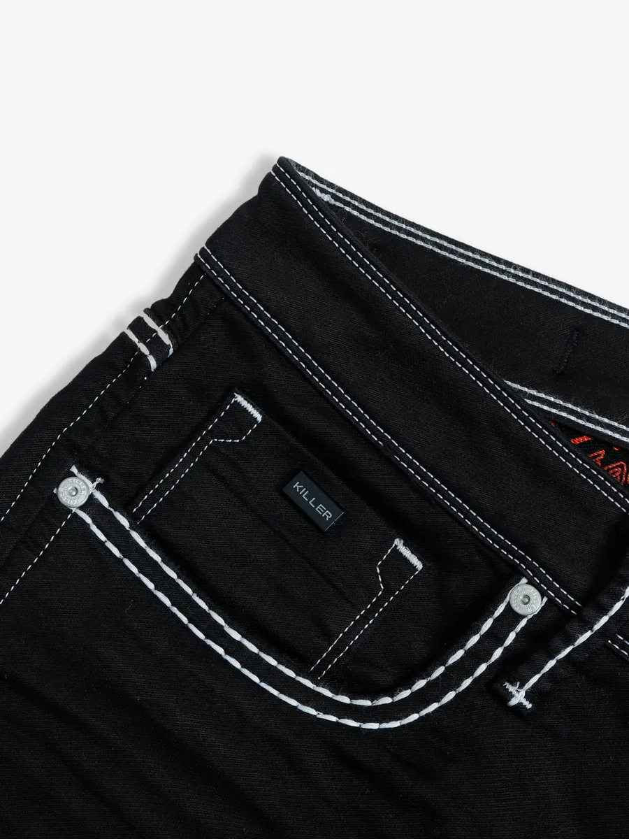 Killer solid black slim fit jeans