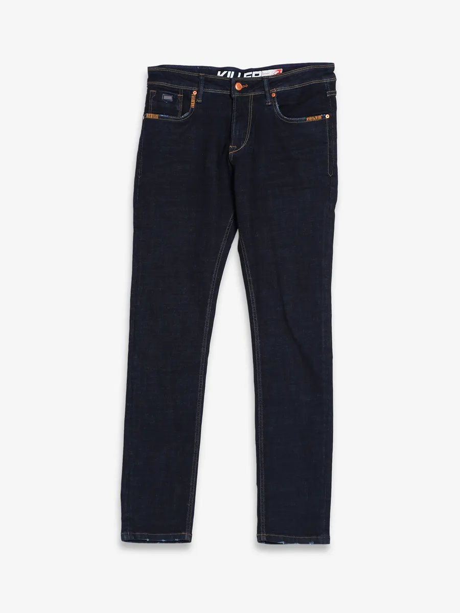 Killer solid navy skinny fit jeans
