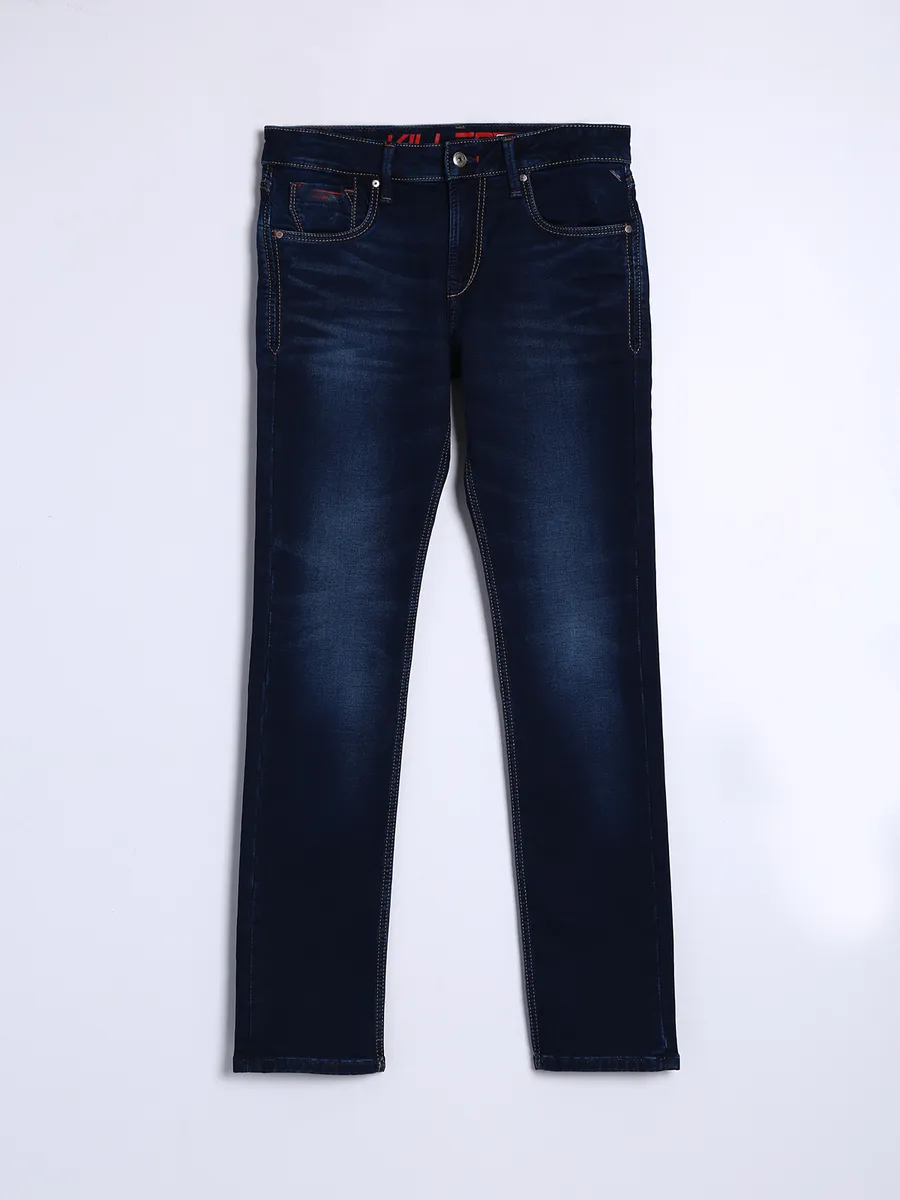 Killer washed navy slim fit jeans