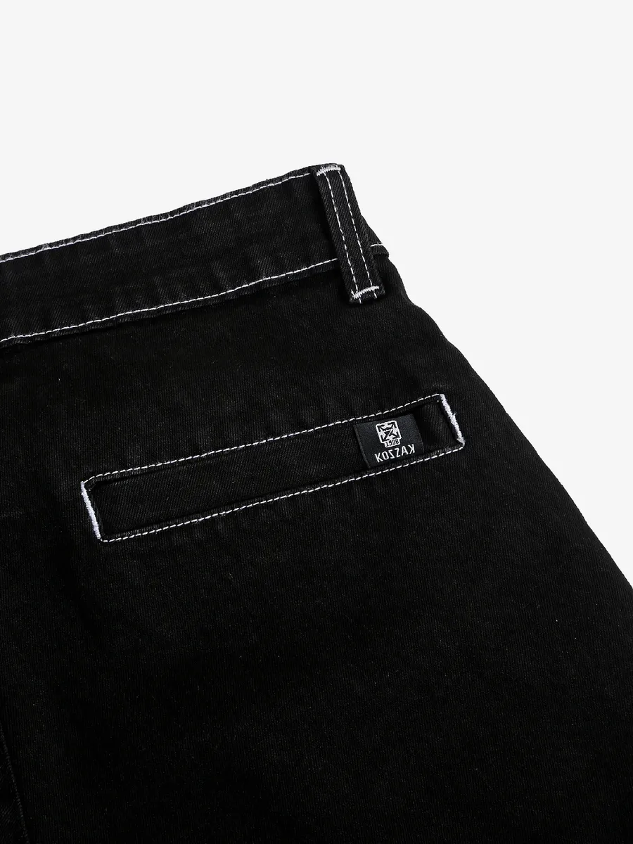 Kozzak black cargo jeans