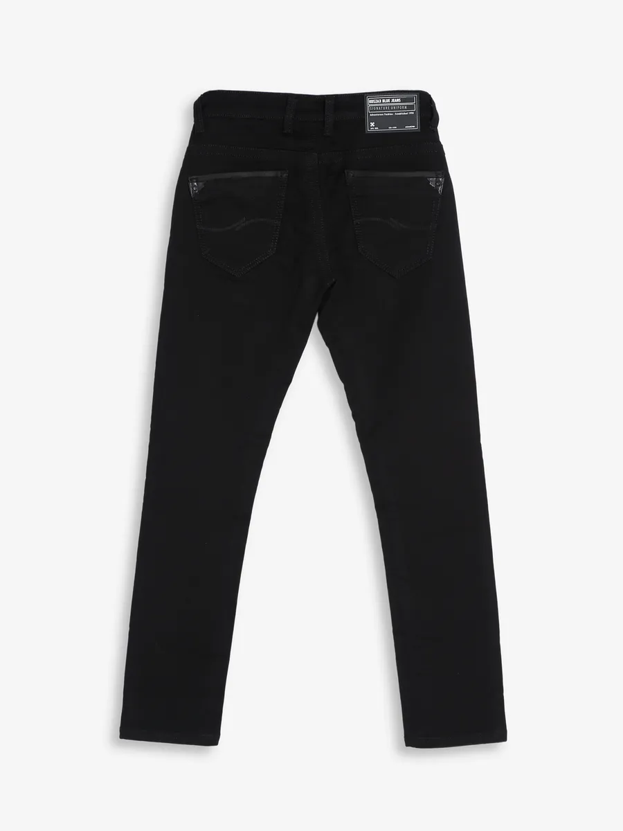 Kozzak black solid jeans