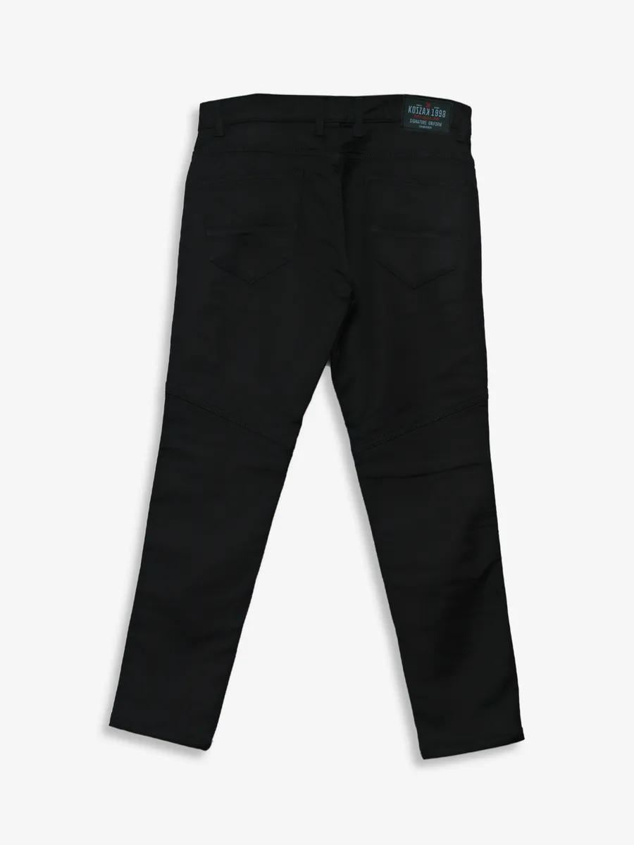 Kozzak black super skinny fit cargo jeans