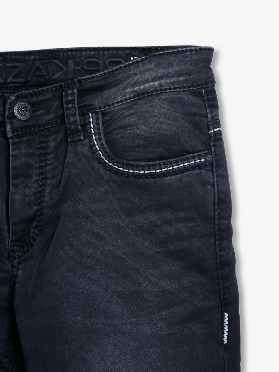 Kozzak black washed super skinny fit jeans