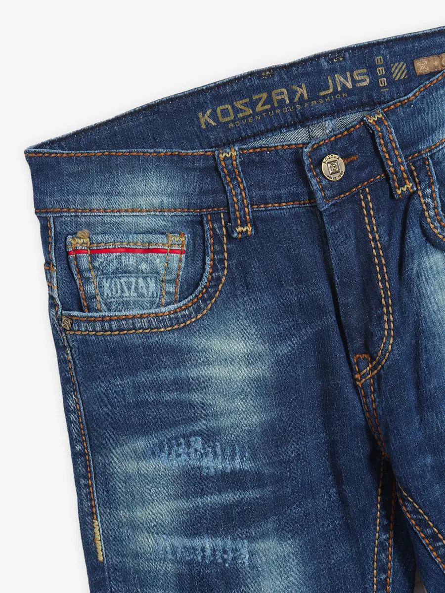 KOZZAK blue washed denim jeans