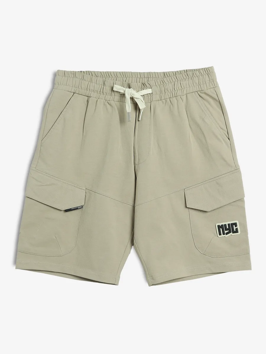 KOZZAK cream cotton shorts