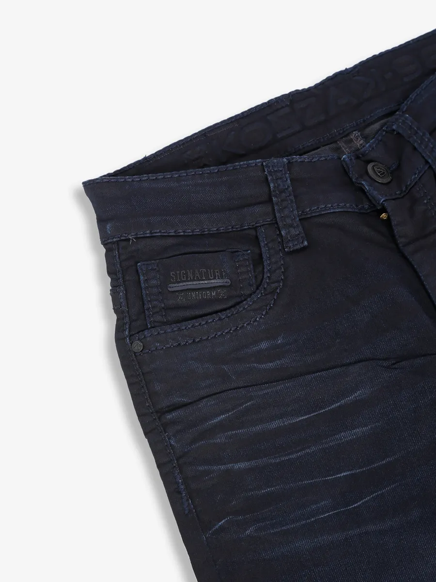 Kozzak super skinny fit dark blue jeans