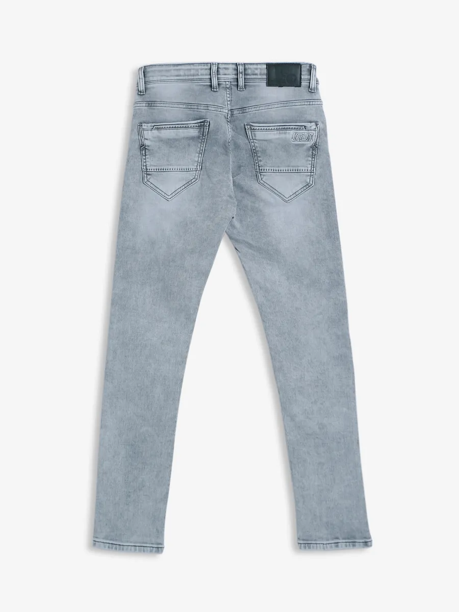 Kozzak super skinny fit light grey jeans