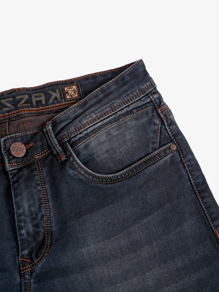 Kozzak washed dark grey jeans