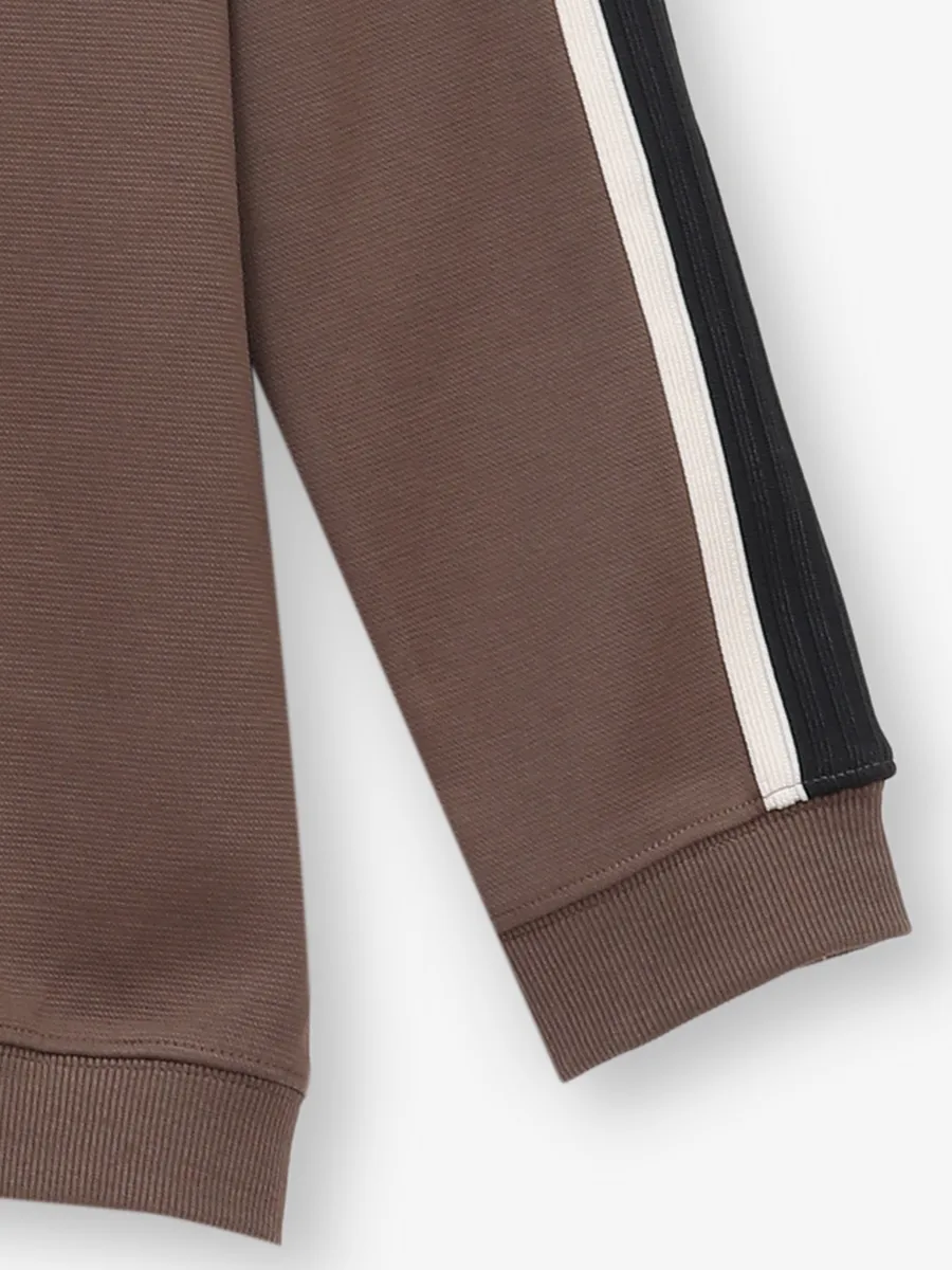 KUCH KUCH brown cotton t-shirt with full sleeves