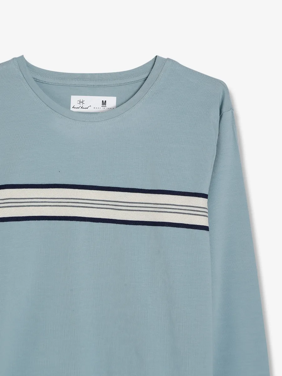 Kuch Kuch cotton light blue t shirt