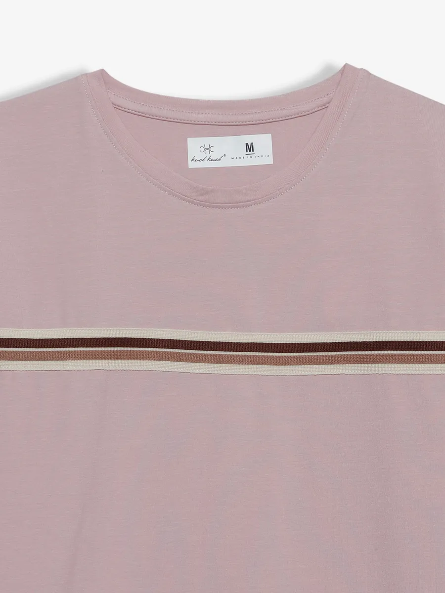 Kuch Kuch mauve pink cotton t shirt